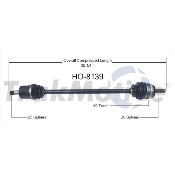 Surtrack Axle Cv Axle Shaft, Ho-8139 HO-8139 - main